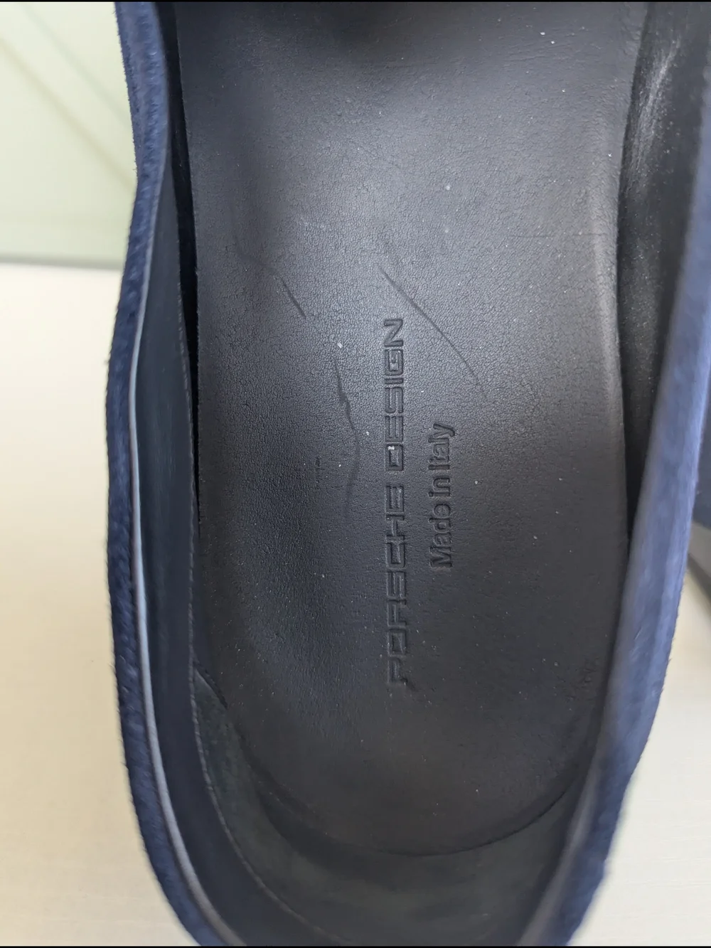 Porsche Design Men's Navy Suede Loafers